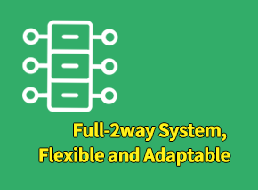 Full-2way System, Flexible and Adaptable